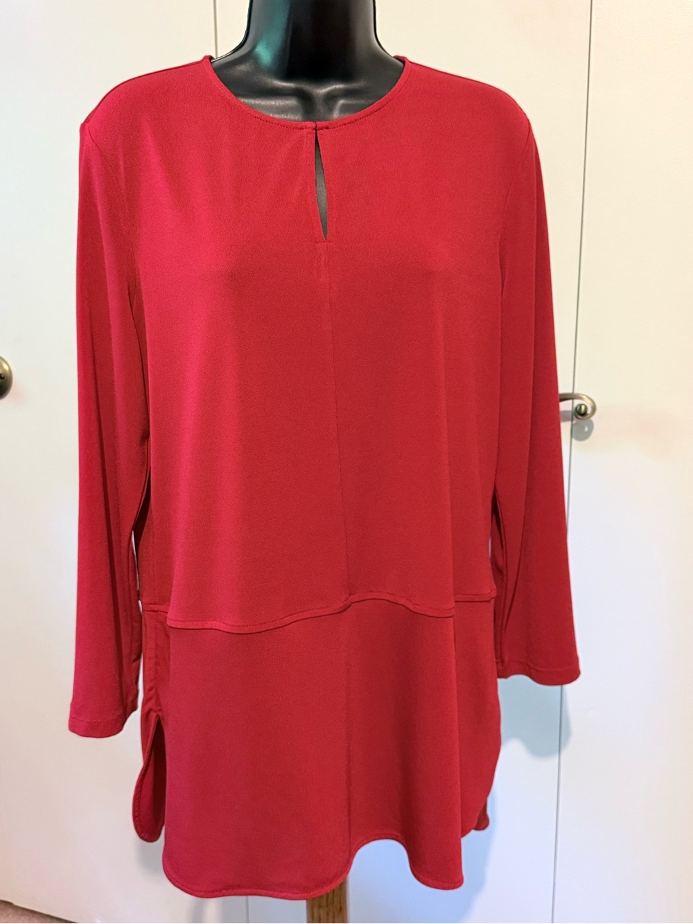 Ralph Lauren Red Long-Sleeve Tunic Top